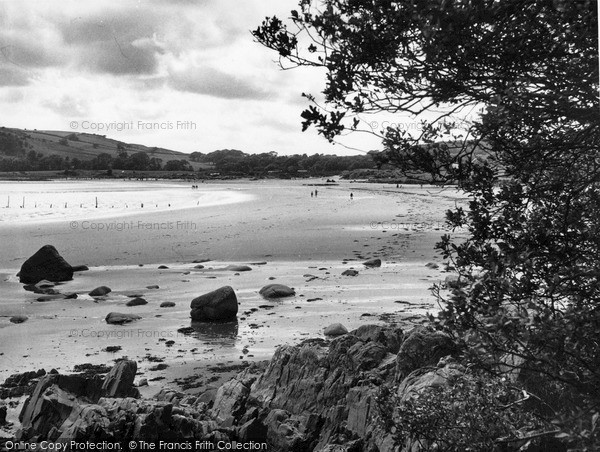 Photo of Sandyhills, The Beach From The Rocks c.1955