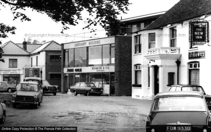 Photo of Sarisbury Green, Sarisbury Building And The New Inn c.1966