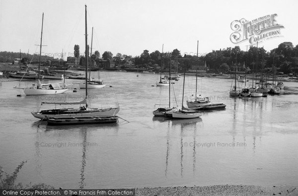 Photo of Sarisbury Green, View From The Bridge c.1955