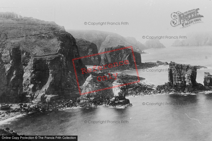 Photo of Sark, Les Autelets, Low Tide 1893