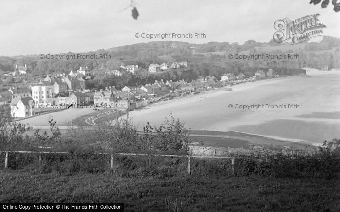 Photo of Saundersfoot, From St Brides Hotel 1949