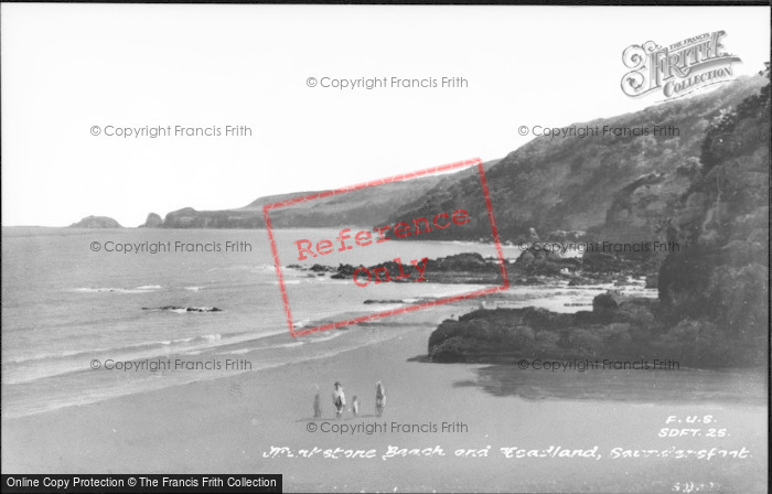 Photo of Saundersfoot, Monkstone Beach c.1950