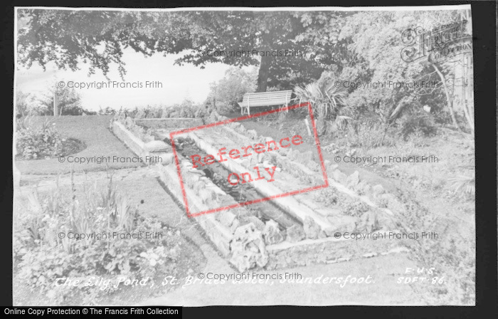 Photo of Saundersfoot, St Brides Pond c.1955