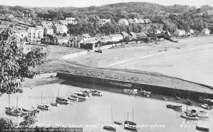 Photo of Saundersfoot, The Harbour And Village c.1965