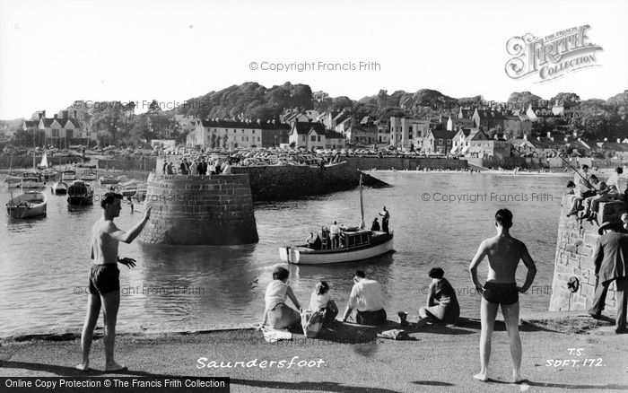 Photo of Saundersfoot, The Harbour c.1960