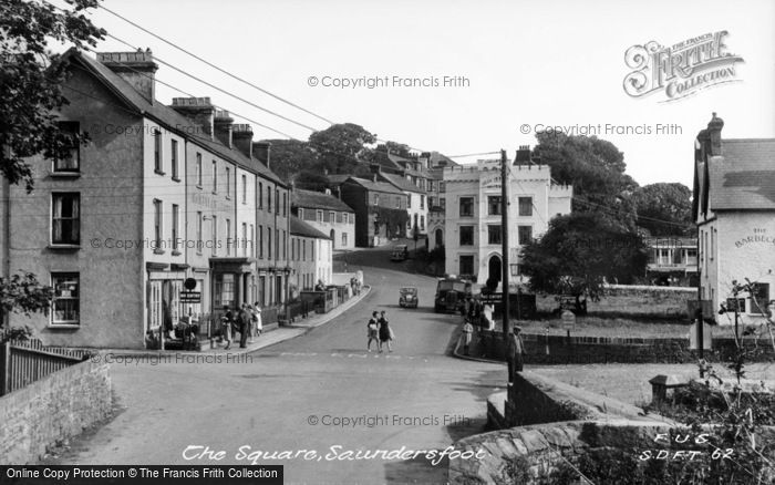 Photo of Saundersfoot, The Square c.1955