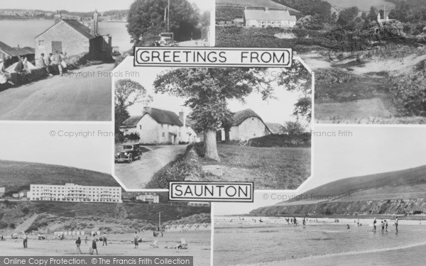 Photo of Saunton, Composite c.1955