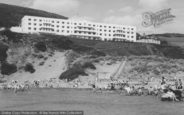 Photo of Saunton, Sands And Hotel c.1955