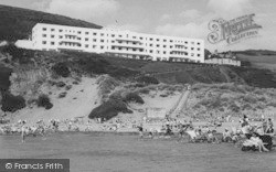 Sands And Hotel c.1955, Saunton