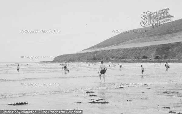 Photo of Saunton, Surf Bathing c.1950