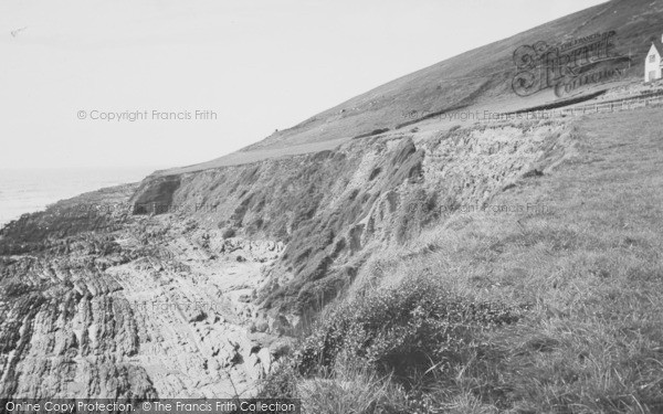 Photo of Saunton, The Cliffs c.1955