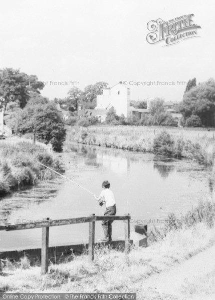 Photo of Sawbridgeworth, Fishing In The River c.1965