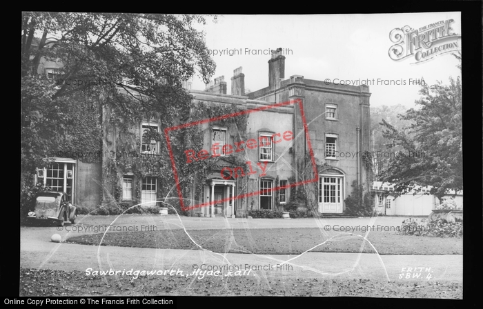 Photo of Sawbridgeworth, Hyde Hall c.1955