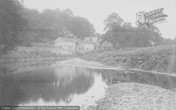 Photo of Sawley, Cottages And The River Ribble 1921