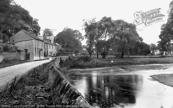 Photo of Sawley, Cottages By The River Ribble 1921