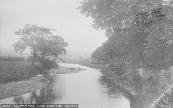 Photo of Sawley, The River Ribble From The Bridge 1921
