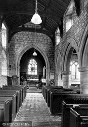 St Peter's Church, The Nave c.1955, Saxelbye