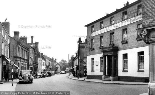 Photo of Saxmundham, High Street And Bell Hotel c.1950