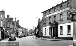 High Street And Bell Hotel c.1950, Saxmundham