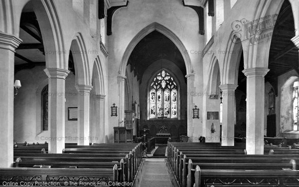 Photo of Saxmundham, St John The Baptist's Church, Interior 1929