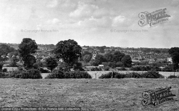 Photo of Saxmundham, The Town From Church Hill c.1950