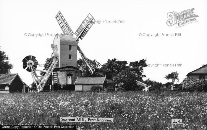 Photo of Saxtead, Windmill c.1950