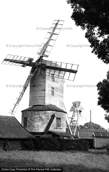 Photo of Saxtead, Windmill c.1955