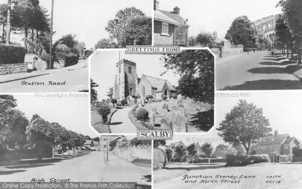 Photo of Scalby, Greetings From Scalby Composite c.1965