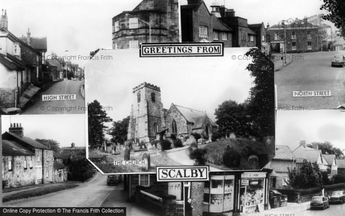 Photo of Scalby, Greetings From Scalby Composite c.1965