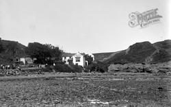 Scalby Mills Hotel From Shore c.1900, Scalby