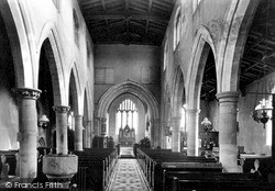 St Egelwin's Church, The Nave c.1955, Scalford
