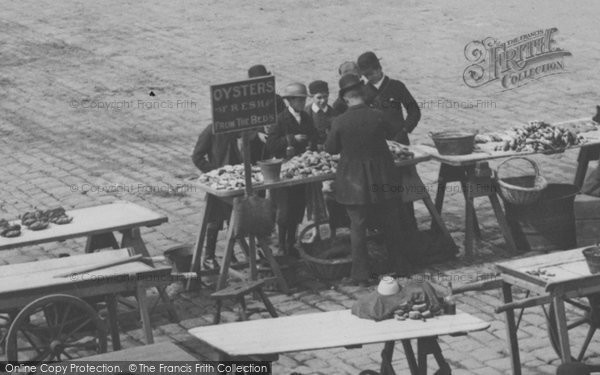 Photo of Scarborough, An Oyster Stall 1890