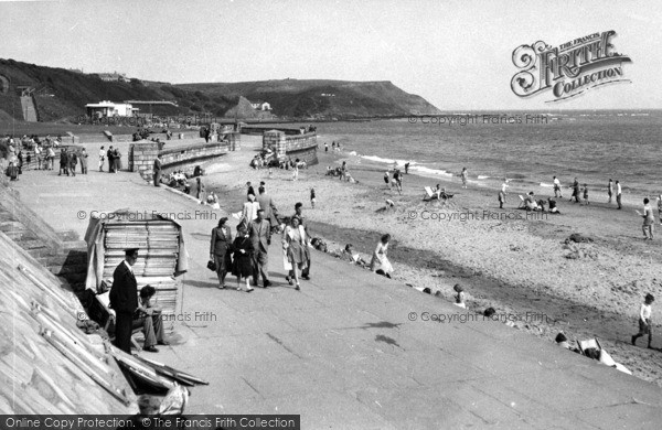 Photo of Scarborough, Beach And Promenade, North Bay c.1955