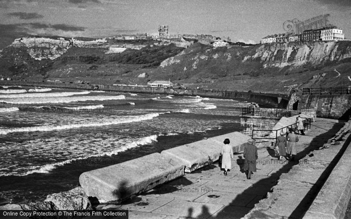 Photo of Scarborough, Castle Hill And Marine Parade 1951