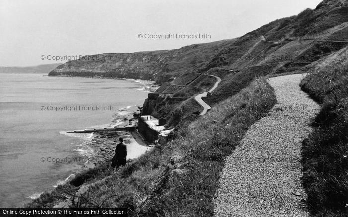 Photo of Scarborough, Cliff Paths, South Bay c.1955
