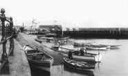Fishing Boats In The Harbour c.1955, Scarborough