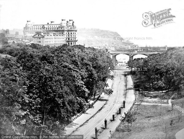 Photo of Scarborough, From Valley Bridge c.1860