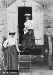 Ladies With A Bathing Machine c.1890, Scarborough