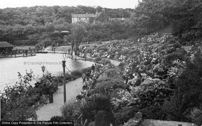 Photo of Scarborough, Listening To The Band, Peasholm Park c.1955