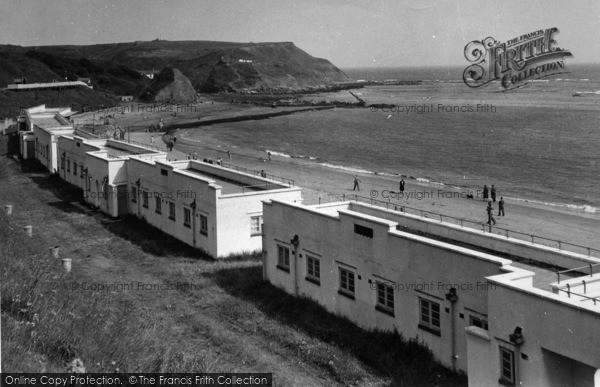 Photo of Scarborough, North Cliff And Beach c.1955