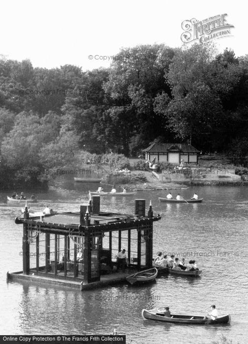 Photo of Scarborough, Peasholm Park, Floating Bandstand c.1955