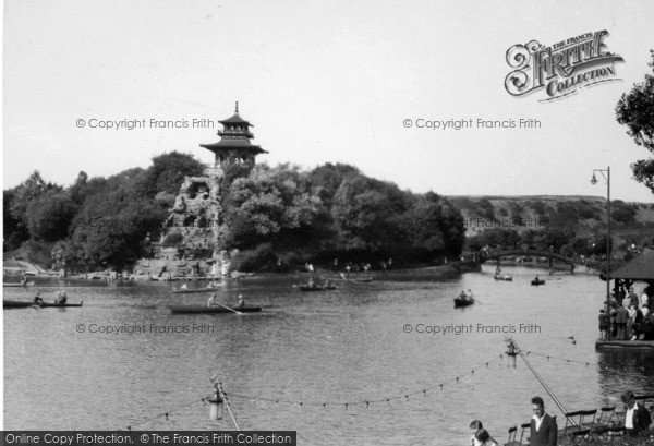 Photo of Scarborough, Peasholm Park Lake c.1950