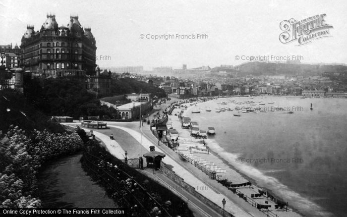 Photo of Scarborough, South Bay And The Grand Hotel c.1885