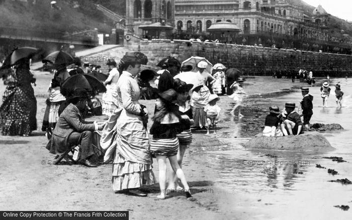 Photo of Scarborough, South Bay, The Sands c.1885
