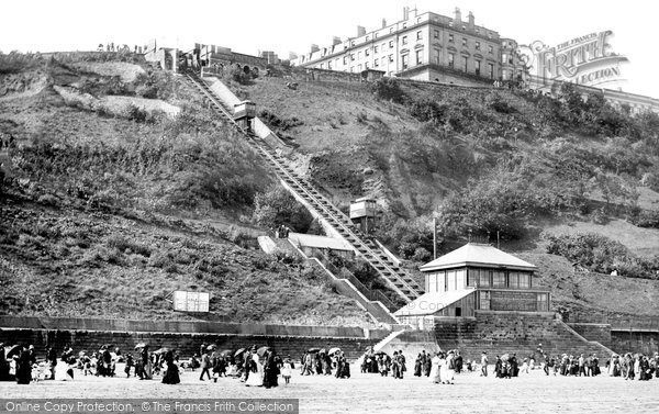 Photo of Scarborough, South Cliff Tramway 1890