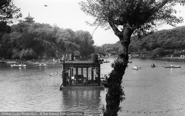 Photo of Scarborough, The Bandstand, Peasholm Park c.1955