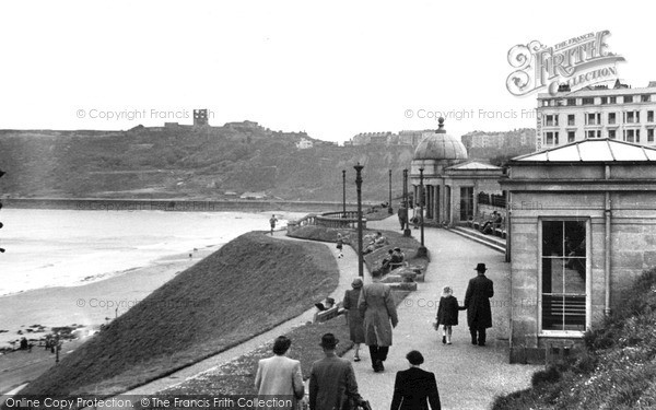 Photo of Scarborough, The Castle And North Bay c.1955