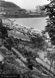 The Foreshore From St Nicholas Gardens c.1950, Scarborough