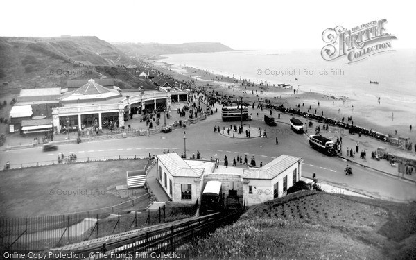 Photo of Scarborough, View From North Cliff c.1955