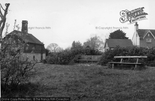 Photo of Scaynes Hill, Seats On The Green c.1955